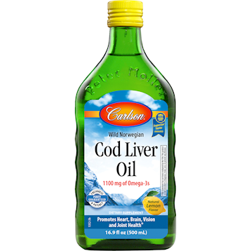 Carlson Labs Cod Liver Oil Lemon 500 ml