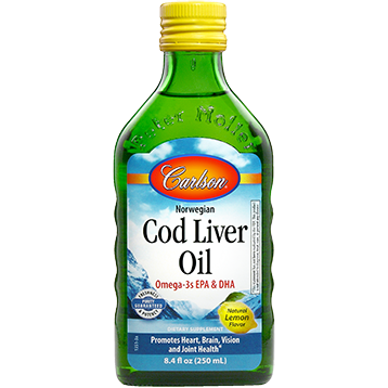 Carlson Labs Cod Liver Oil Lemon 8.4 fl oz