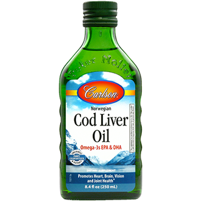 Carlson Labs Cod Liver Oil Regular Flavor 250 ml