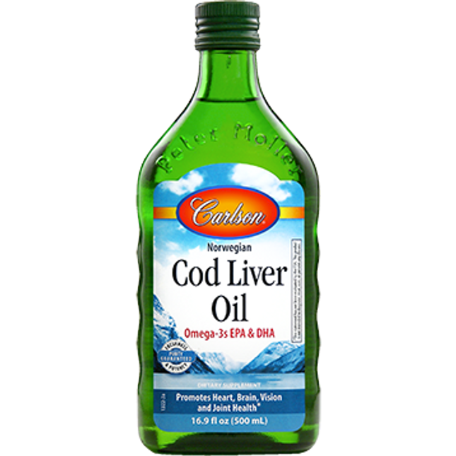 Carlson Labs Cod Liver Oil Regular Flavor 500 ml