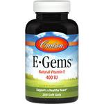 Carlson Labs E-Gems 400 IU 200 gels