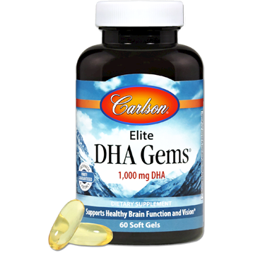 Carlson Labs Elite DHA Gems 60 softgels