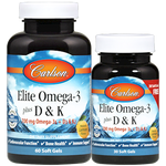 Carlson Labs Elite Omega 3 + D3 & K 60+30 softgels
