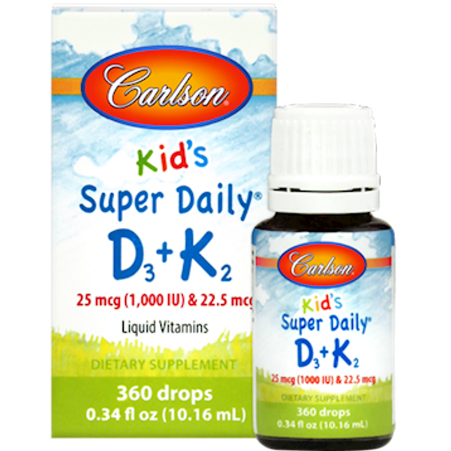 Carlson Labs Kids D3 & K2 10.16 ml