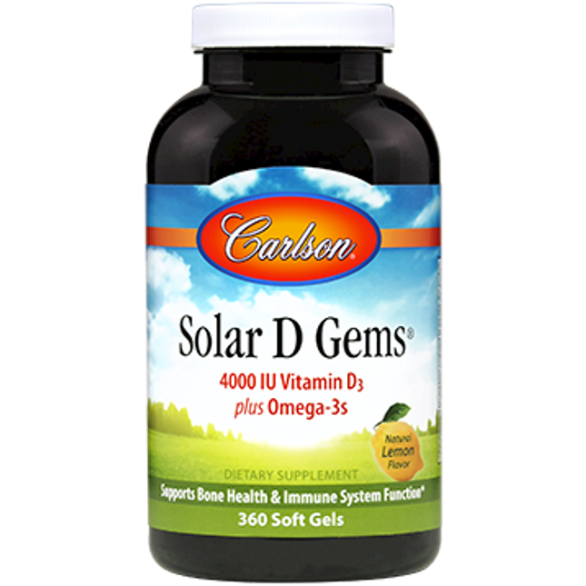 Carlson Labs Solar D 4000 IU 360 gels