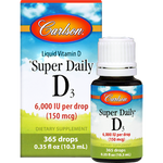 Carlson Labs Super Daily D3 6000 IU 10.3 ml