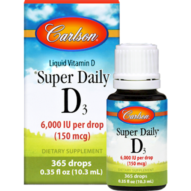 Carlson Labs Super Daily D3 6000 IU 10.3 ml