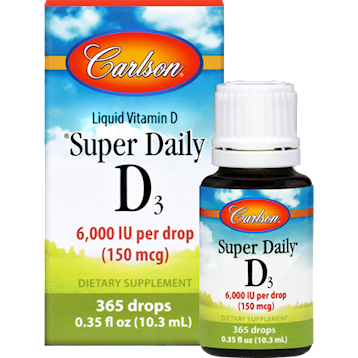 Carlson Labs Super Daily D3 6000 IU 10.3 ml