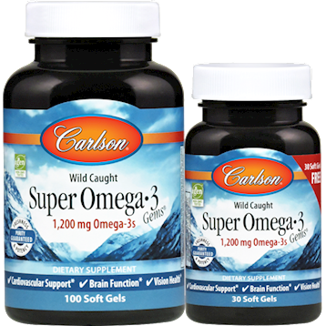 Carlson Labs Super Omega-3 Gems 1200 mg 130 softgels