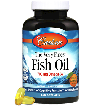 Carlson Labs Very Finest Fish Oil, Orange 120 gels