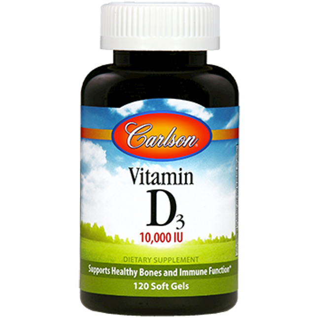 Carlson Labs Vitamin D3 10,000 IU 120 gels