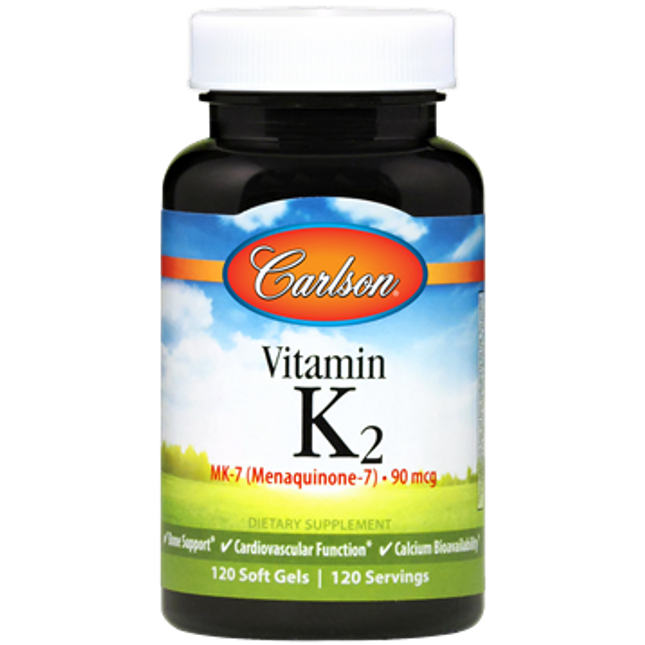 Carlson Labs Vitamin K2 MK7 120 softgels