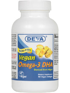 Deva Nutrition Vegan DHA - Algae 200 mg 90 softgels