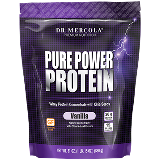Dr Mercola Pure Power Protein Vanilla 31 oz