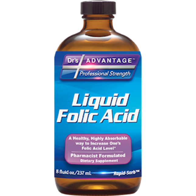 Dr's Advantage Liquid Folic Acid Supplement 8 oz