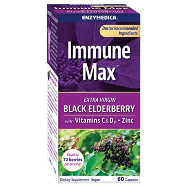 Enzymedica Immune Max Black Elderberry 60 caps