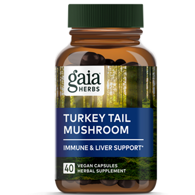 Gaia Herbs Turkey Tail Mushroom 40 caps