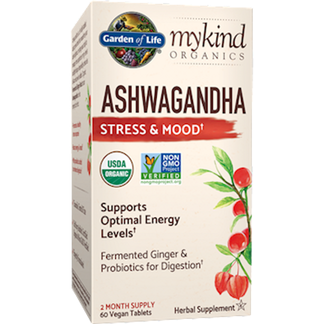 Garden of Life Ashwaganda Stress & Mood Organic 60 tabs