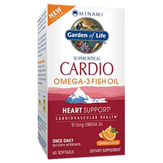 Garden of Life CardiO-3 Orange Flavor 60 gels