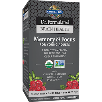 Garden of Life Dr. Form Memory&Focus YngAdlts 60Tabs