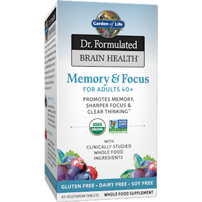 Garden of Life Dr. Formulated Memory Adults 40+ 60 tabs
