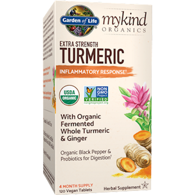 Garden of Life Extra Strength Turmeric Org. 120 vtabs