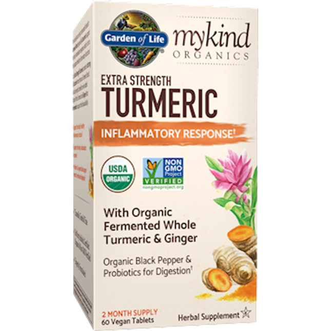 Garden of Life Extra Strength Turmeric Organic 60 vtabs