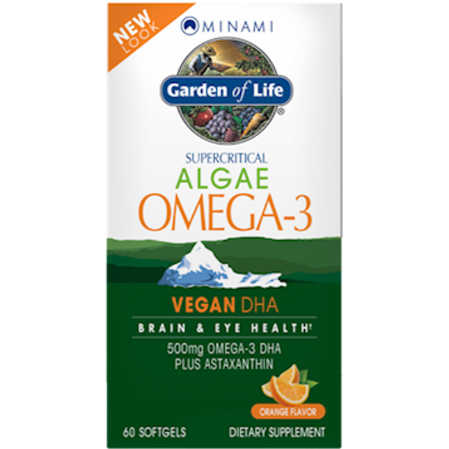 Garden of Life Min Algae Omega-3 Vegan DHA 60 softgels