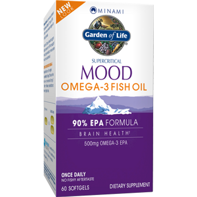 Garden of Life Mood Omega 3 fish oil 60 softgels