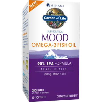 Garden of Life Mood Omega 3 fish oil 60 softgels