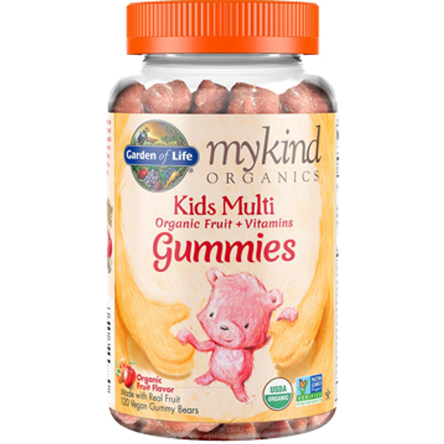 Garden of Life Mykind Kids Multi-Fruit 120 Gummy Bears