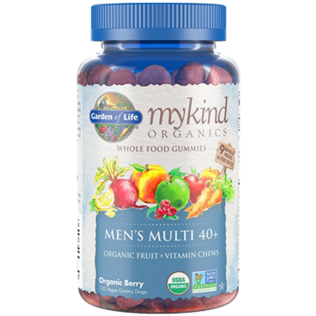 Garden of Life Mykind Men's 40+ Multi-Berry 120 Gummy