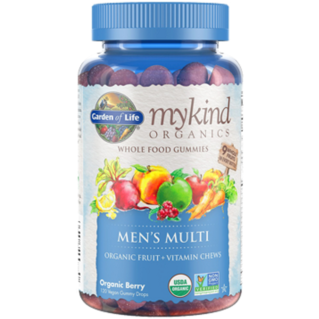 Garden of Life Mykind Men's Multi-Berry 120 Gummy Drops