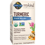 Garden of Life Mykind Org Turmeric Pain Relief 30 Tabs
