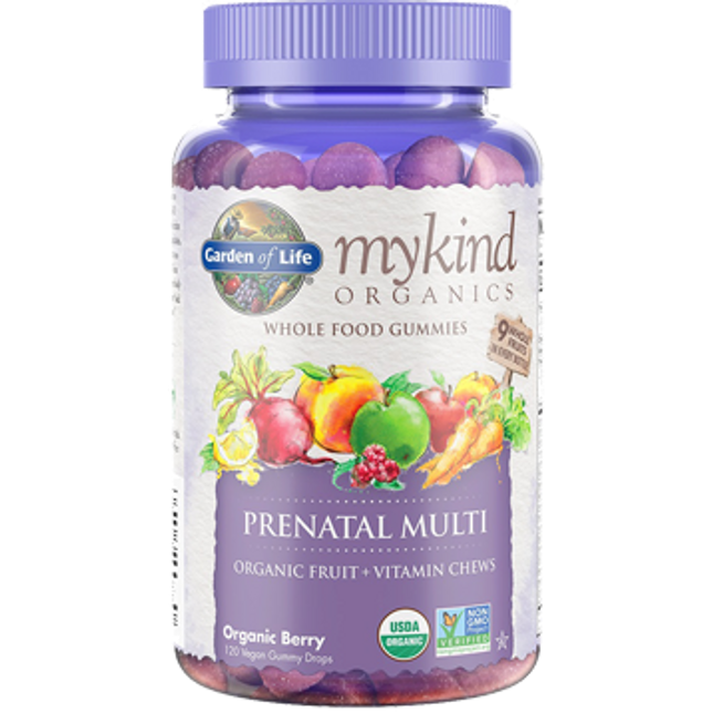 Garden of Life Mykind Prenatal Multi-Berry 120 Gummy
