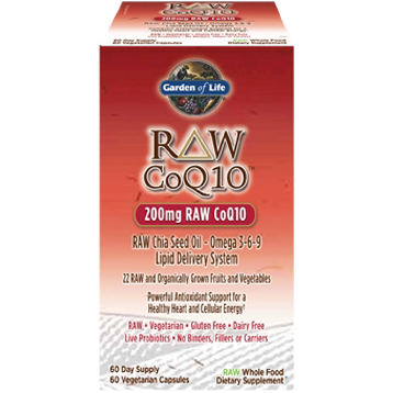 Garden of Life RAW CoQ10 200 mg 60 vcaps