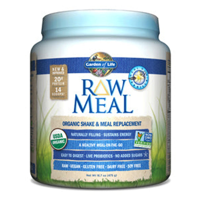 Garden of Life RAW Organic Meal Vanilla 16.7 oz