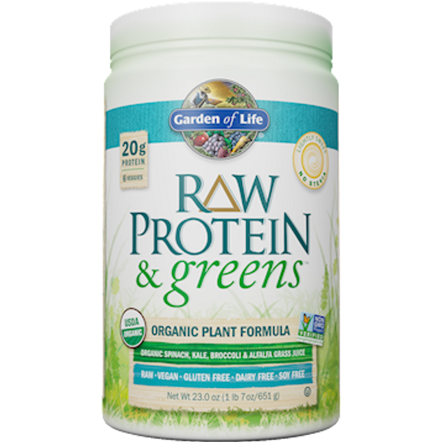Garden of Life RAW Protein and Greens Lightly Sw 23 oz