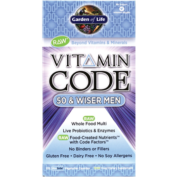 Garden of Life Vitamin Code 50 & Wiser Men 120 vcaps