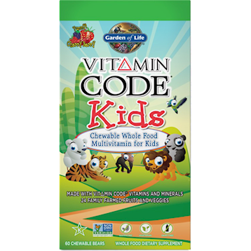 Garden of Life Vitamin Code Kids Chewable Multi 60 tabs