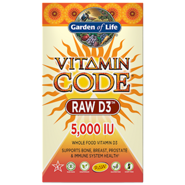 Garden of Life Vitamin Code Raw D3 5000 60 caps