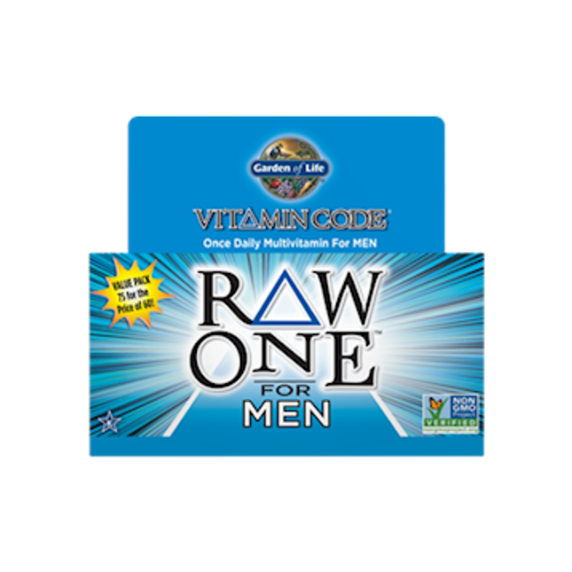 Garden of Life Vitamin Code Raw One for Men 75 vegcaps