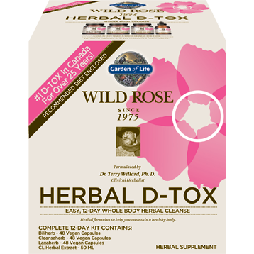 Garden of Life Wild Rose Herbal D-Tox 1 kit