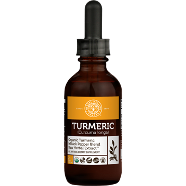 Global Healing Turmeric Raw Herbal Extract 2 oz liquid