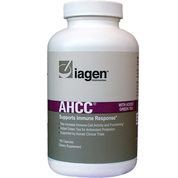 Iagen Naturals AHCC w/ Green Tea Extract -Decaf 180