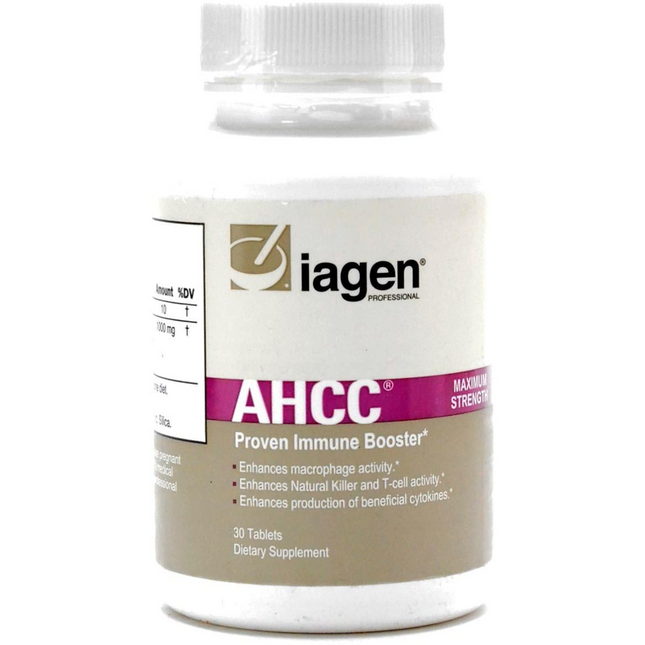 Iagen Naturals Maximum Strength AHCC 1000 mg 30 vtab