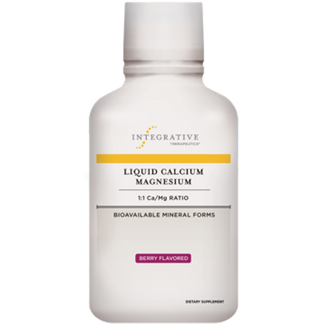 Integrative Therapeutics Liquid Calcium Magnesium 1:1 Berry 16 oz