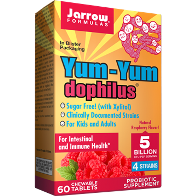 Jarrow Formulas Yum-Yum Dophilus Raspberry 60 tabs
