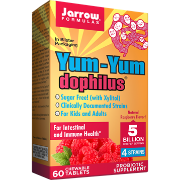 Jarrow Formulas Yum-Yum Dophilus Raspberry 60 tabs