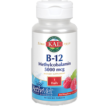 KAL B12 Methyl 5,000 mcg Rasp 90 tabs
